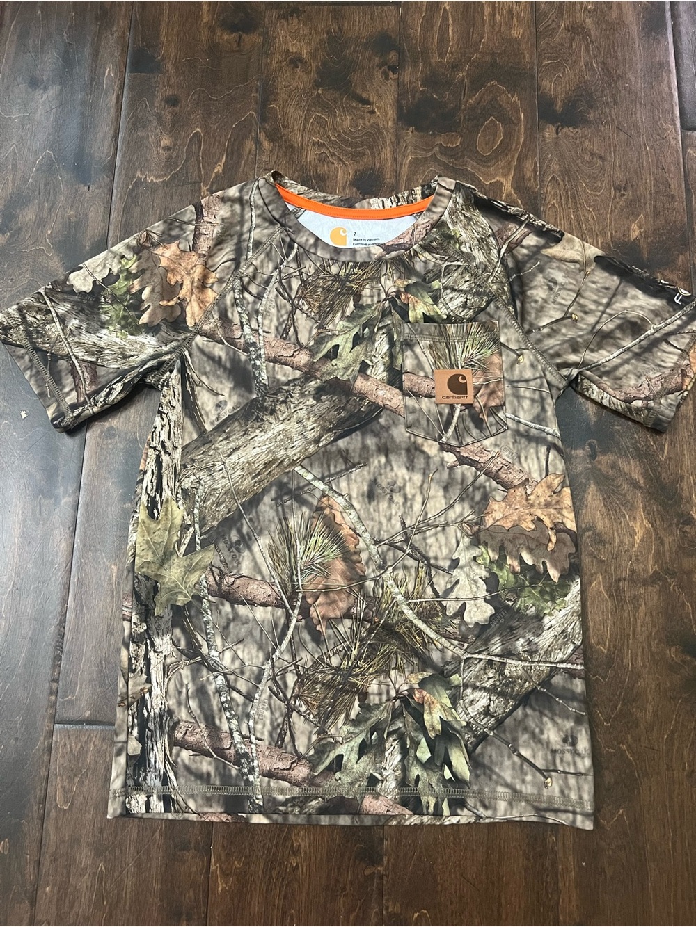 Carhartt Boys Short Sleeve Camo dri fit  Tee